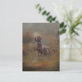 Duitse Shorthaired Pointer, Deutsch Kurzhaar Tapes Briefkaart (Staand voorkant)