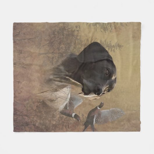 Duitse Shorthaired Pointer, Deutsch Kurzhaar Tapes Fleece Deken (Voorkant (Horizontaal))