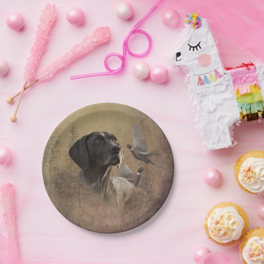 Duitse Shorthaired Pointer, Deutsch Kurzhaar Tapes Papieren Bordje (Feest)