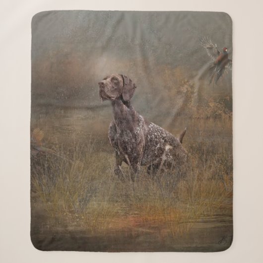 Duitse Shorthaired Pointer, Deutsch Kurzhaar Tapes Sherpa Deken (Voorkant)
