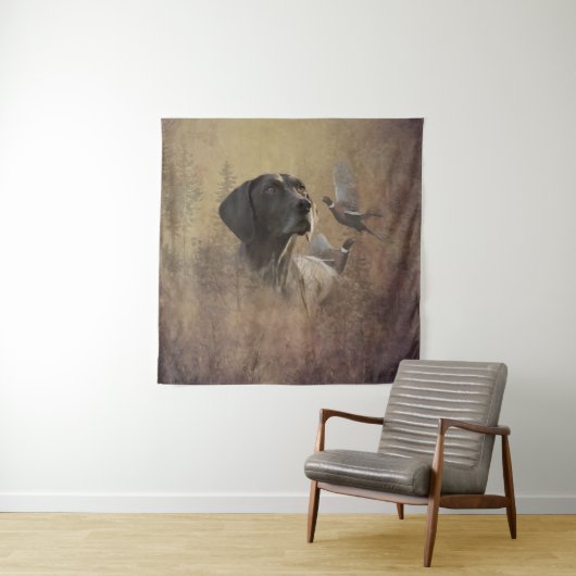 Duitse Shorthaired Pointer, Deutsch Kurzhaar Tapes Wandkleed (In situ)