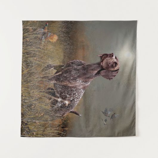 Duitse Shorthaired Pointer, Deutsch Kurzhaar Wandkleed (Voorkant (horizontaal))