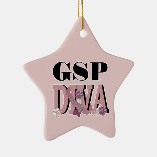 Duitse Shorthaired Pointer DIVA Keramisch Ornament (Rechts)