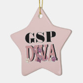 Duitse Shorthaired Pointer DIVA Keramisch Ornament (Links)