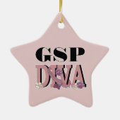 Duitse Shorthaired Pointer DIVA Keramisch Ornament (Achterkant)