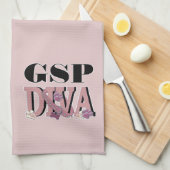 Duitse Shorthaired Pointer DIVA Theedoek (Quarter Fold)