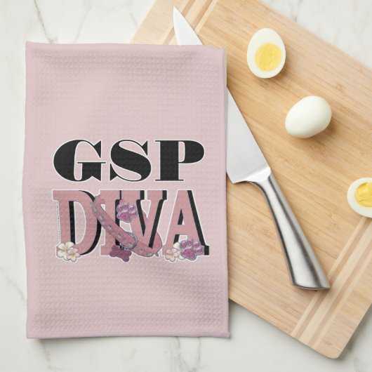 Duitse Shorthaired Pointer DIVA Theedoek (Quarter Fold)