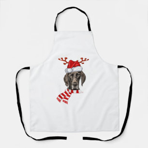 Duitse Shorthaired Pointer Dog Antlers Santa Chris Schort