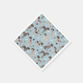 Duitse Shorthaired Pointer Dog Bone en Paw Print Servet (Hoek)