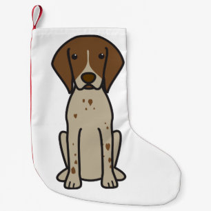 Duitse Shorthaired Pointer Dog Cartoon Kleine Kerstsok