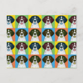 Duitse Shorthaired Pointer Dog Cartoon Pop-Art Briefkaart (Voorkant)