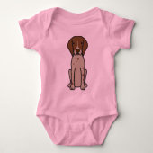 Duitse Shorthaired Pointer Dog Cartoon Romper (Voorkant)