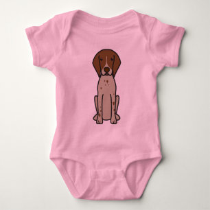 Duitse Shorthaired Pointer Dog Cartoon Romper