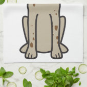 Duitse Shorthaired Pointer Dog Cartoon Theedoek (Gevouwen)