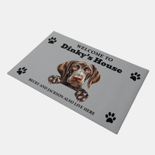 Duitse Shorthaired Pointer Dog Deurmat (Schuin)