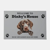 Duitse Shorthaired Pointer Dog Deurmat (Voorkant)