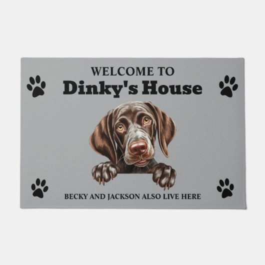 Duitse Shorthaired Pointer Dog Deurmat (Voorkant)