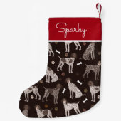 Duitse Shorthaired Pointer Dog - Eigen naam Kleine Kerstsok (Achterkant)