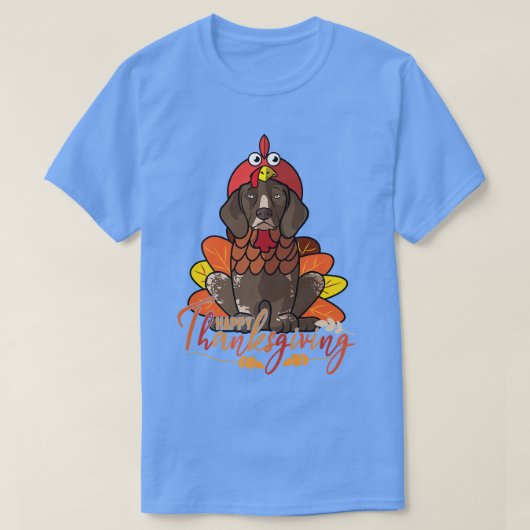 Duitse Shorthaired Pointer Dog Greets Happy Bedank T-shirt (Design voorkant)