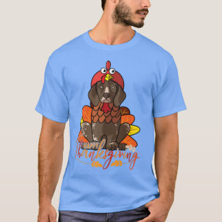 Duitse Shorthaired Pointer Dog Greets Happy Bedank T-shirt