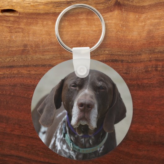 Duitse Shorthaired Pointer Dog Sleutelhanger (Voorkant)