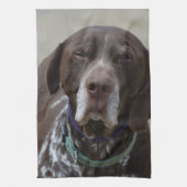 Duitse Shorthaired Pointer Dog Theedoek (Verticaal)