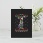 Duitse Shorthaired Pointer Dog Ugly Sweater Christ Kaart (Staand voorkant)