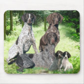 Duitse Shorthaired Pointer Family Mousepad Muismat (Voorkant)
