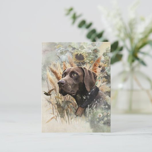 Duitse Shorthaired Pointer Feestdagenkaart (Staand voorkant)
