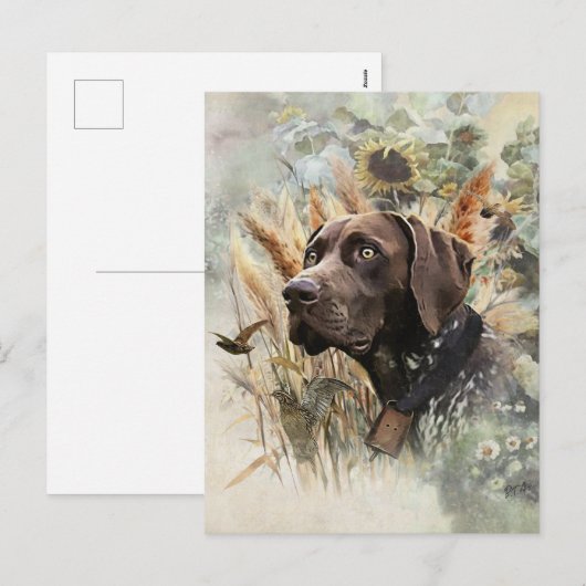 Duitse Shorthaired Pointer Feestdagenkaart (Voorkant / Achterkant)