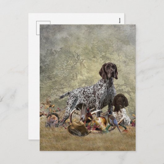 Duitse Shorthaired Pointer Feestdagenkaart (Voorkant / Achterkant)