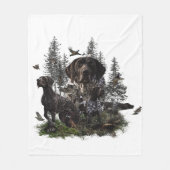 Duitse Shorthaired Pointer Fleece Deken (Voorkant)