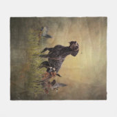 Duitse Shorthaired Pointer Fleece Deken (Voorkant (Horizontaal))