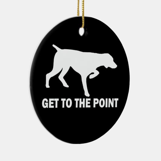 Duitse Shorthaired Pointer "Ga naar het punt" Keramisch Ornament (Rechts)