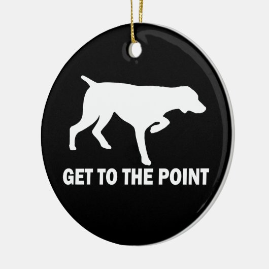 Duitse Shorthaired Pointer "Ga naar het punt" Keramisch Ornament (Links)