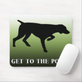 Duitse Shorthaired Pointer "Ga naar het punt" Muismat (Met muis)