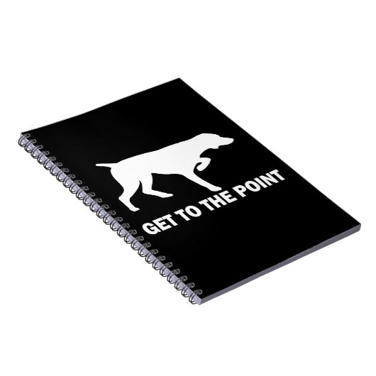 Duitse Shorthaired Pointer "Ga naar het punt" Notitieboek (Rechterzijde)