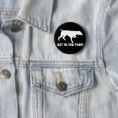 Duitse Shorthaired Pointer "Ga naar het punt" Ronde Button 5,7 Cm (In situ)