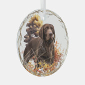 Duitse shorthaired pointer glas ornament (Voorkant Rechts)