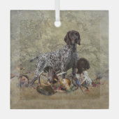 Duitse Shorthaired Pointer Glas Ornament (Voorkant)