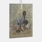 Duitse Shorthaired Pointer Glas Ornament (Voorkant Rechts)