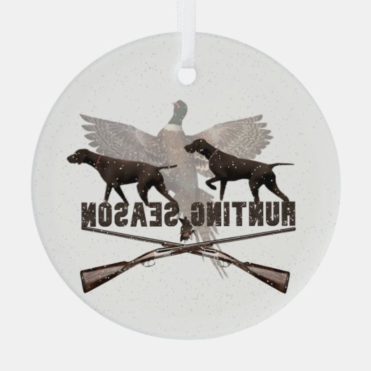 Duitse Shorthaired Pointer Glas Ornament (Achterkant)