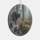 Duitse Shorthaired Pointer Glas Ornament (Voorkant Rechts)