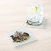 Duitse Shorthaired Pointer Glazen Onderzetter (Schuin)