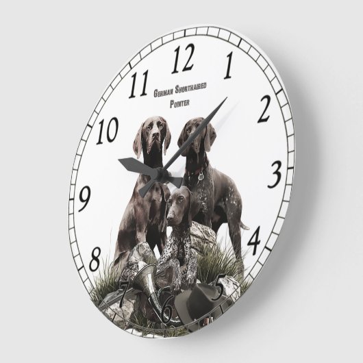 Duitse Shorthaired Pointer Grote Klok (Hoek)
