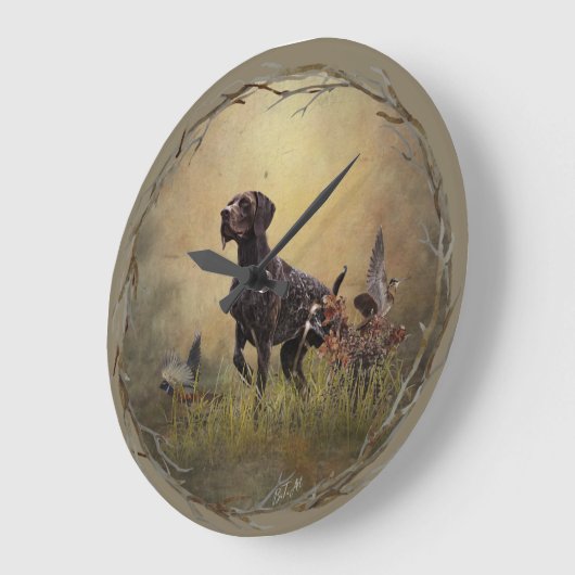 Duitse Shorthaired Pointer Grote Klok (Hoek)