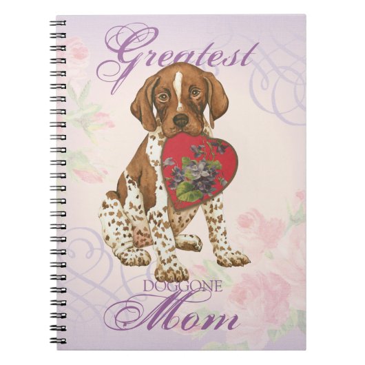 Duitse Shorthaired Pointer Heart mam Notitieboek (Voorkant)