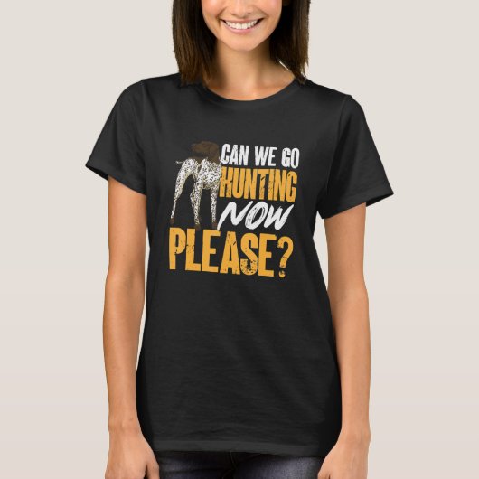 Duitse Shorthaired Pointer Hunting GSP Dog T-shirt (Voorkant)