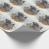 Duitse Shorthaired Pointer in de winter Cadeaupapier (Hoek)