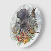 Duitse Shorthaired Pointer in de winter Grote Klok (Hoek)